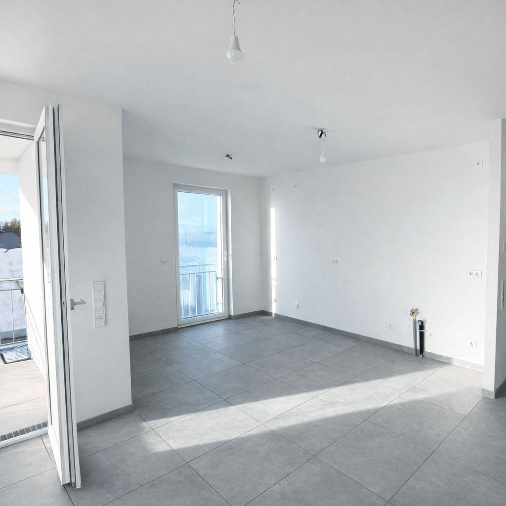 Wohnansicht im Neubau-Apartmentkomplex in Burscheid